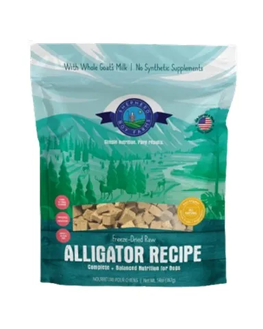 14oz Shepherd Boy FD Alligator Recipe Food - Dog/Cat Supplements